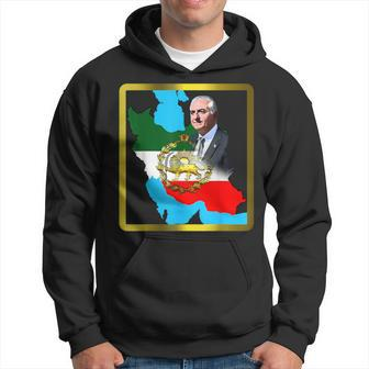 Iran's Flag With A Golden Lion And Sun With King Pahlavi Hoodie - Monsterry DE