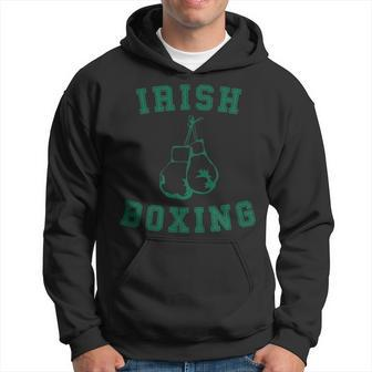 Irish Boxing Green Vintage Distressed Style Hoodie | Mazezy