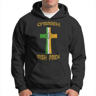 Irish Last Name Obrien Celtic Cross Heritage Pride Hoodie | Mazezy