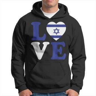 Israel Love Flag I Stand With Israel Heritage Israeli Flag Hoodie | Mazezy