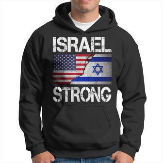 Israel Strong Pray For Israel Us Israel Flag Hoodie - Seseable