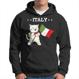 Italian Flag & Cat | Italy Hoodie | Mazezy