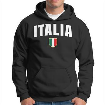 Italian Flag Italy Vintage Italia Boys & Girls Blue Hoodie | Mazezy