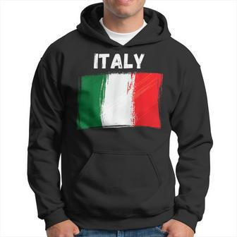 Italy Flag Holiday Vintage Grunge Italian Flag Hoodie | Mazezy