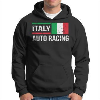 Italy Italian Flag Formula Car Auto Racing Race Fan Hoodie | Mazezy