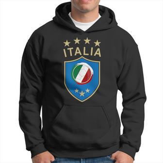 Italy Soccer Italian Italia Flag Football Player Hoodie | Mazezy