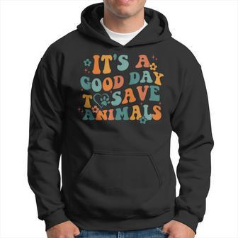 Its A Good Day To Save Animals Vet Tech Hoodie - Seseable
