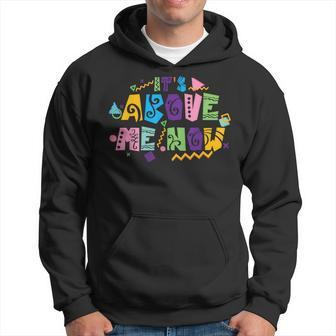 Its Above Me Now 80S 90S Style Kente Inspired Meme Hoodie | Mazezy