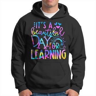 It's Beautiful Day For Learning Tie Dye Back To School Hoodie - Thegiftio UK