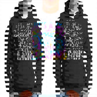 It's Beautiful Day For Learning Tie Dye Back To School Hoodie - Thegiftio