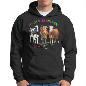 Its Ok To Be Different Cow Autism Awareness Hoodie | Mazezy