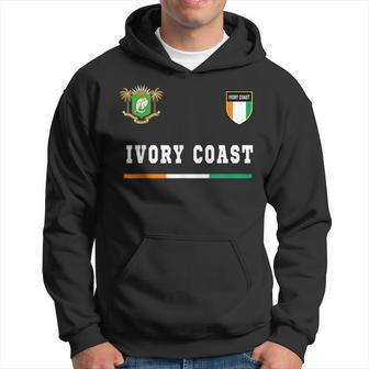 Ivory Coast SportSoccer Jersey Flag Football Hoodie | Mazezy AU