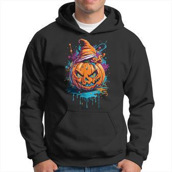 Jack O Lantern Face Pumpkin Scary Halloween Costume Hoodie - Thegiftio UK