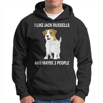 I Like Jack Russells Dog Owner Pets Lover Hoodie | Mazezy