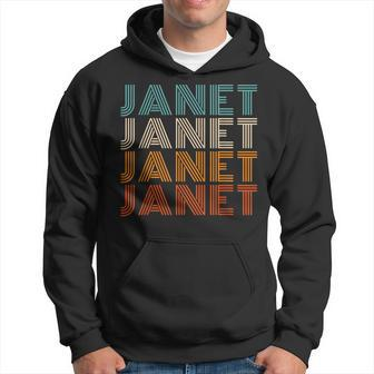 Janet First Name Vintage Janet Hoodie | Mazezy