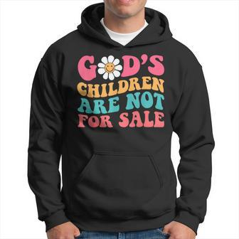 Jesus Christ Gods Children Are Not For Sale Christian Faith Faith Funny Gifts Hoodie | Mazezy AU