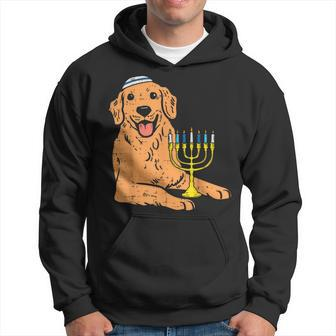 Jewish Golden Retriever Dog Hanukkah Pajamas Chanukah Pjs Hoodie | Mazezy