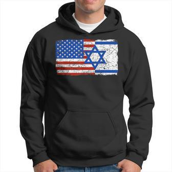 Jewish Israeli American Jew Flag Israel America Usa Hoodie - Thegiftio UK