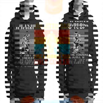 Jiu Jitsu Dad Like A Normal Dad Only Cooler Fathers Day Hoodie - Thegiftio UK