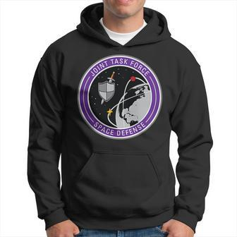 Joint Task Force Space Defense Usspacecom Shield Hoodie | Mazezy