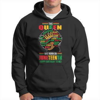 June 19Th Birthday Junenth Freedom Black Woman Afro Hair Hoodie | Mazezy