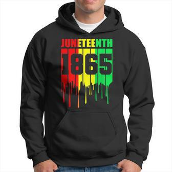 Junenth 1865 African Flag Color Celebrate Junenth Hoodie - Seseable