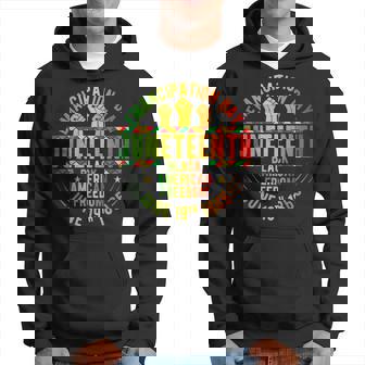 Junenth 1865 Celebrate Independence Day Of Bold Black Hoodie | Mazezy