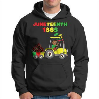 Junenth 1865 In Tractor Funny Toddler Boys Fist Kids Hoodie | Mazezy CA