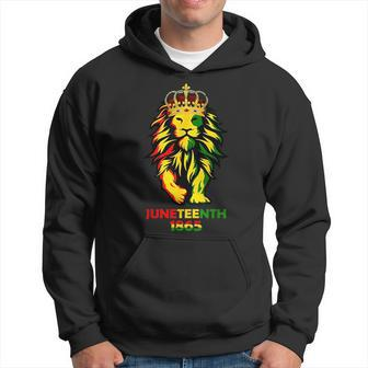 Junenth African American Black Lion 1865 King Gifts Hoodie | Mazezy