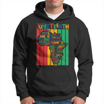 Junenth African American Freedom Black History June 19 Hoodie | Mazezy