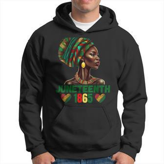 Junenth Black Afro American Woman 1865 Pride African Hoodie - Seseable