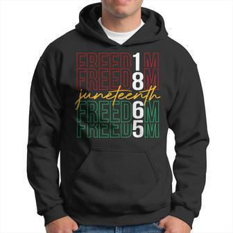 Junenth Black Freedom 1865 African American Hoodie | Mazezy