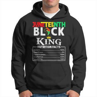 Junenth Black King Nutritional Facts Freedom Day African Hoodie - Seseable
