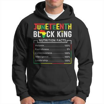 Junenth Black King Nutritional Facts Melanin Men Fat Hoodie - Seseable