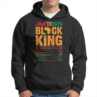 Junenth Black King Nutritional Melanin Dad Fathers Day Hoodie | Mazezy