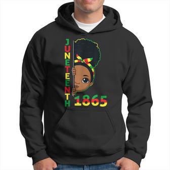 Junenth Celebrating 1865 Brown Skin Princess Girls Kids Hoodie - Thegiftio UK