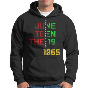Junenth Celebrating Black Freedom Day 1865 Afro American Freedom Funny Gifts Hoodie | Mazezy