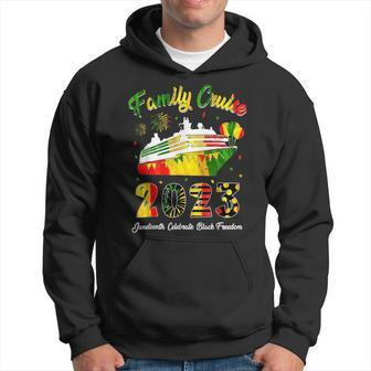 Junenth Family Cruise 2023 African America Black Pride Hoodie | Mazezy