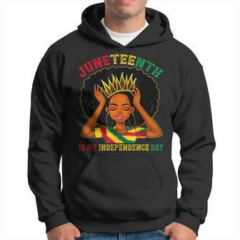 Junenth Is My Independence Day - Black Girl Black Queen Hoodie - Seseable