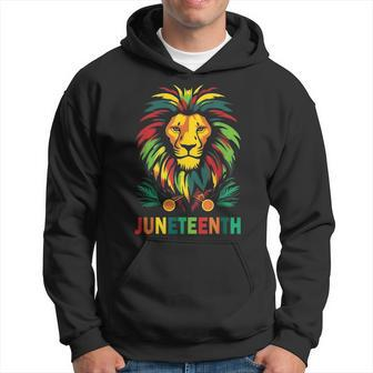 Junenth Lion Cool Black History Month African American Hoodie - Seseable