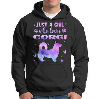 Just A Girl Who Loves Corgi Dog Lover Gifts Hoodie | Mazezy
