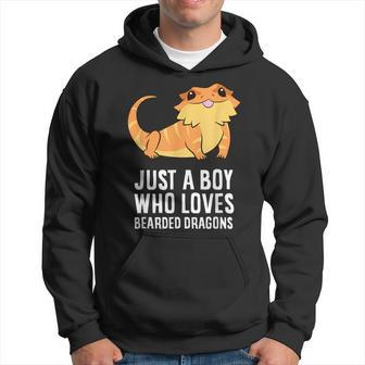 Just A Boy Who Loves Bearded Dragons Hoodie | Mazezy