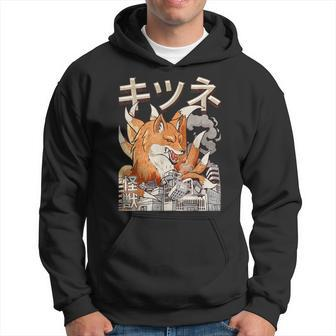 Kaiju Kitsune Nine Tailed Fox Japanese Monster Hoodie | Mazezy