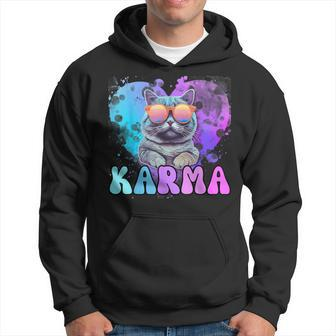 Karma Cat Lover Karma Is My Boyfriend Cruel Summer Cat Lover Hoodie