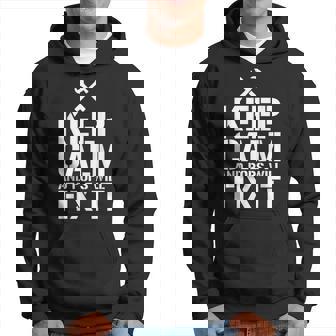 Keep Calm And Pops Will Fix It Hoodie | Mazezy