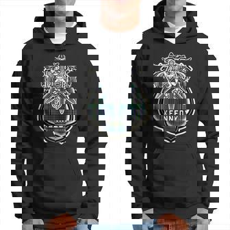Kennedy Scottish Clan Family Tartan Lion Sword Name Kennedy Funny Gifts Hoodie | Mazezy
