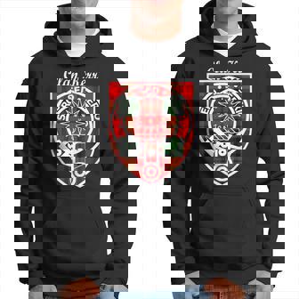 Kerr Surname Last Name Scottish Clan Tartan Badge Crest Funny Last Name Designs Funny Gifts Hoodie | Mazezy