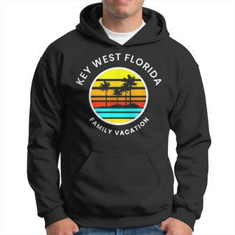 Key West Florida Family Vacation Sunset Palm Trees Hoodie | Mazezy