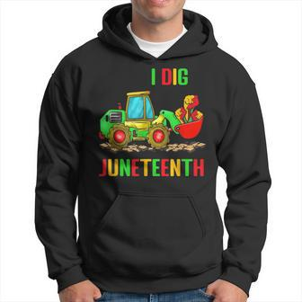 Kids I Dig Junenth Fists Tractor Toddler Boys Tractors Hoodie | Mazezy CA
