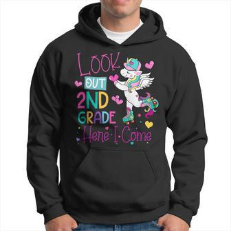 Kids Look Out 2Nd Grade Grade Here I Come Unicorn  Hoodie